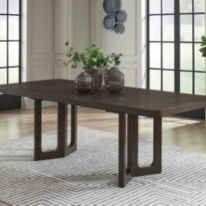 Breckington Dining Extension Table, Dark Brown, Wood