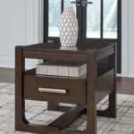 Breckington End Table, Dark Brown