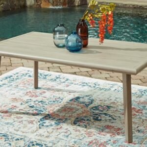Carisbo Outdoor Dining Table, Beige