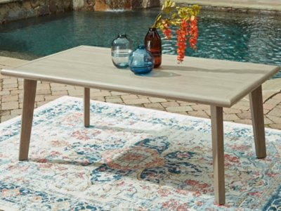 Carisbo Outdoor Dining Table, Beige