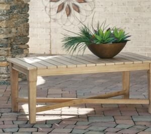 Carter Hall Outdoor Coffee Table, Beige
