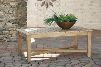 Carter Hall Outdoor Coffee Table, Beige