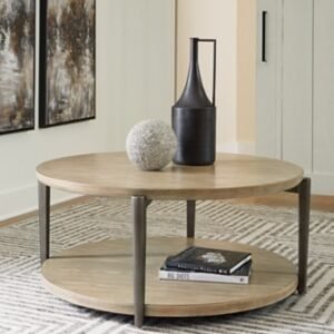 Dyonton Coffee Table, Light Grayish Brown