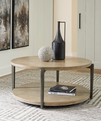 Dyonton Coffee Table, Light Grayish Brown