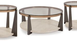 Frazwa Coffee Table with 2 End Tables, Multi