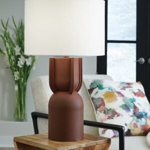 Rowandale Table Lamp, Brick Red