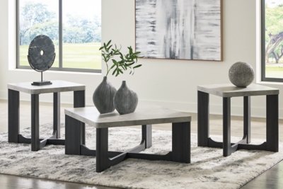 Sharstorm Table (Set of 3), Two-tone Gray