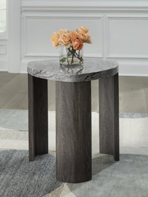 Surmour End Table, Gray/Brown