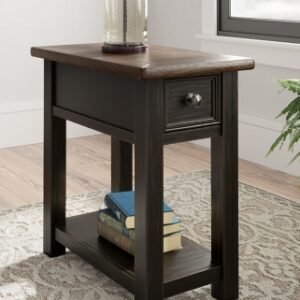 Tyler Creek Chairside End Table, Grayish Brown/Black