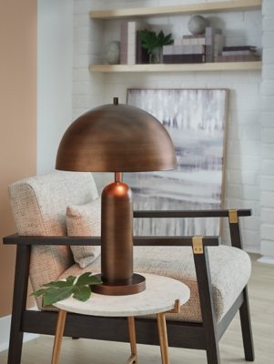 Wendfield Table Lamp, Antique Copper Finish