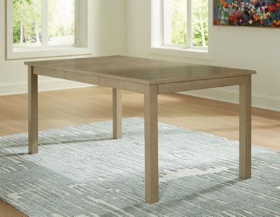 Calmoro Dining Extension Table, Gray, Wood