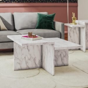 Cosmoliving Brielle By Cosmopolitan Coffee Table, White Marble