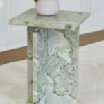 Deaconwell Accent Table, White/Green