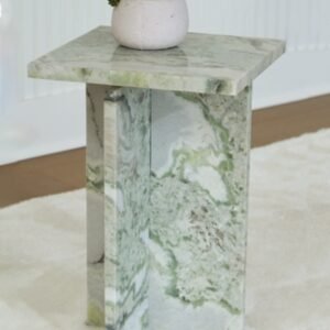 Deaconwell Accent Table, White/Green