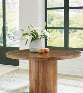Dressonni Dining Table, Brown, Wood