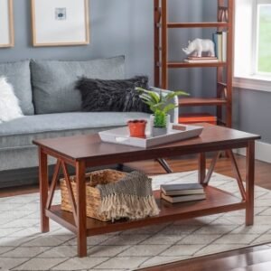 Linon Titian Coffee Table, Antique Tobacco