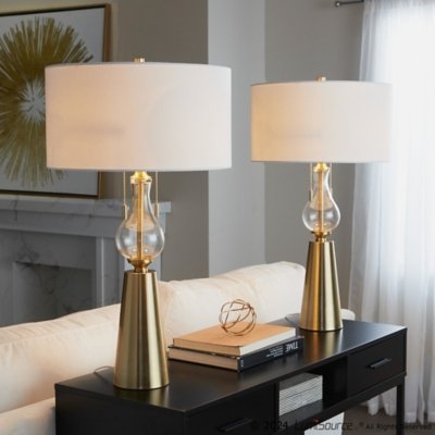 LumiSource Rook Table Lamp (Set of 2), Gold