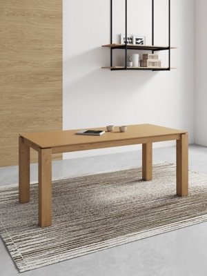 Manhattan Comfort Rockaway Dining Table, Natural