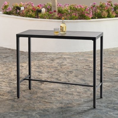 Nuu Garden Outdoor Bar Table, Black