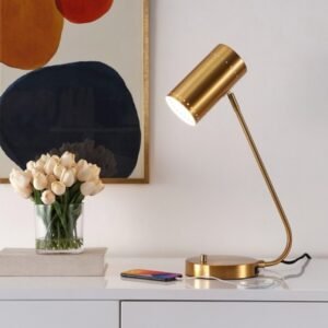 Safavieh Crane Table Lamp With USB Port, Gold
