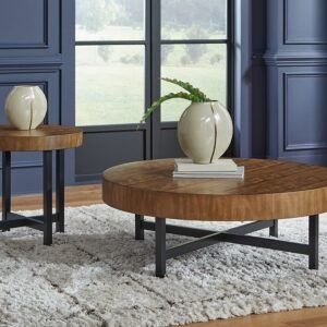 Steenlage Table (Set of 2), Brown/Black