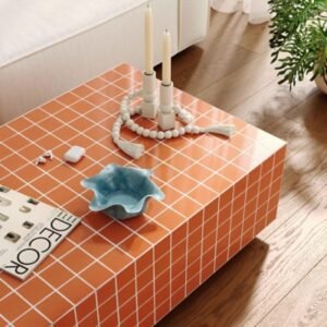 TOV Furniture Mixie Indoor / Outdoor Coffee Table, Orange