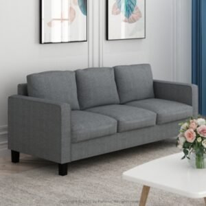 Upholstered 3 Seater Sofa, Gray
