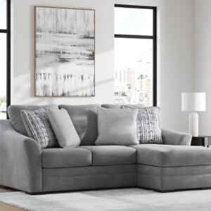 Lealand Heights Performance Fabric Sofa Chaise, Steel