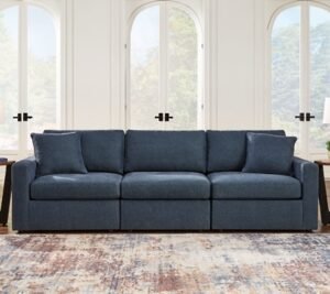 Modmax 3-Piece Modular Performance Fabric Sofa, Ink