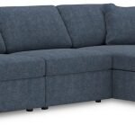 Modmax 3-Piece Performance Fabric Modular Sofa Chaise, Ink