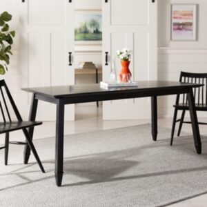 Safavieh Carrie Rectangular Dining Table, Black, Wood