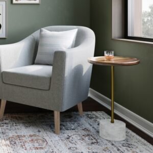 Simpli Home Becker Side Table, Natural