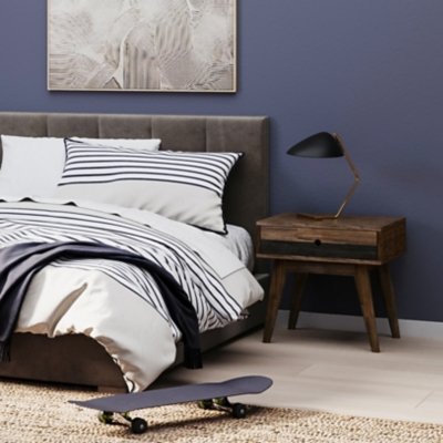 Simpli Home Clarkson End Table, Rustic Natural Aged Brown