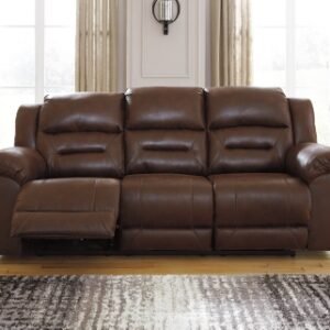 Stoneland Manual Reclining Sofa, Chocolate