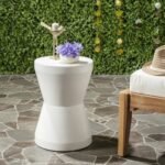 Torre Indoor/Outdoor Accent Table, White
