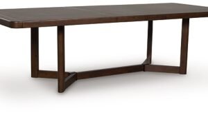 Kendamor Dining Extension Table, Dark Brown, Wood