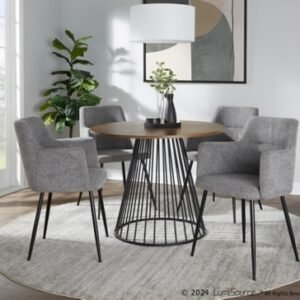 LumiSource Canary Dining Table, Walnut