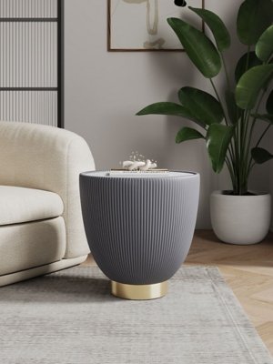 Manhattan Comfort Anderson Accent End Table, Gray