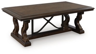 Maylee Coffee Table, Dark Brown