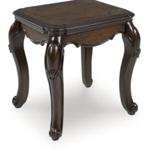 Maylee End Table, Dark Brown