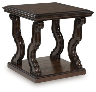 Maylee End Table, Dark Brown