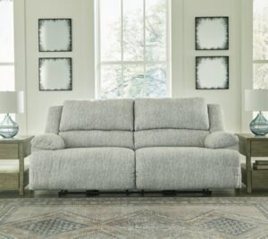 McClelland Manual Reclining Sofa, Gray