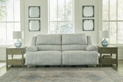 McClelland Manual Reclining Sofa, Gray
