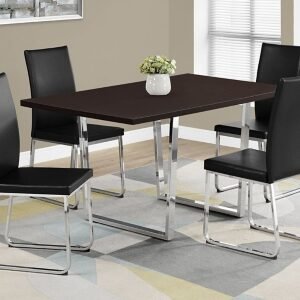 Monarch Specialties Flynn Dining Table, Espresso