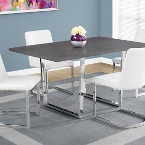Monarch Specialties Flynn Dining Table, Gray