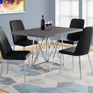 Monarch Specialties Lorelai Dining Table, Gray