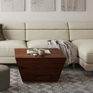 Simpli Home Abba Coffee Table, Cognac Brown