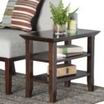 Simpli Home Acadian Narrow Accent Side Table, Brunette Brown