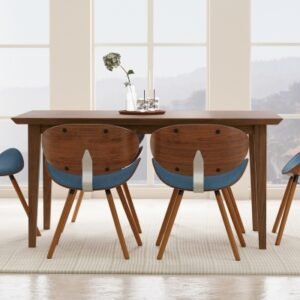 Simpli Home Colby Dining Table, Walnut
