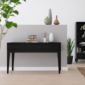 Simpli Home Harper Console Sofa Table, Black